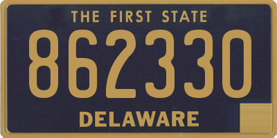 DE license plate 862330