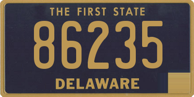DE license plate 86235