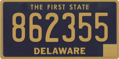 DE license plate 862355