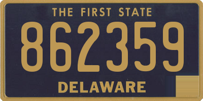 DE license plate 862359