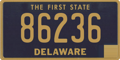 DE license plate 86236