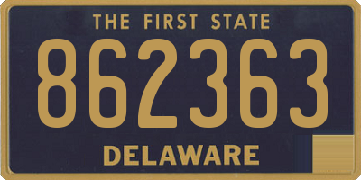DE license plate 862363