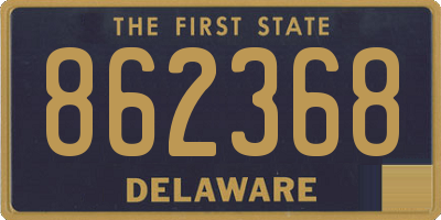 DE license plate 862368