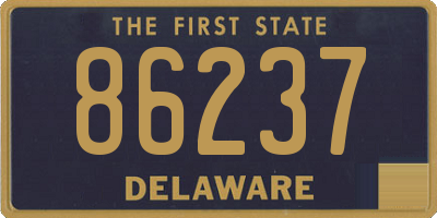 DE license plate 86237