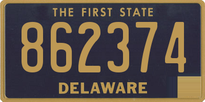 DE license plate 862374