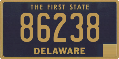 DE license plate 86238