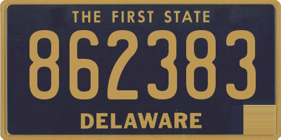 DE license plate 862383