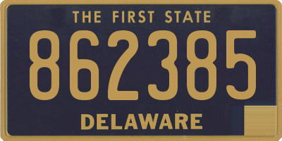 DE license plate 862385