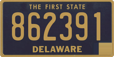 DE license plate 862391