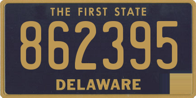 DE license plate 862395