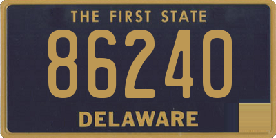 DE license plate 86240