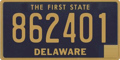 DE license plate 862401