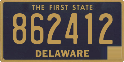 DE license plate 862412
