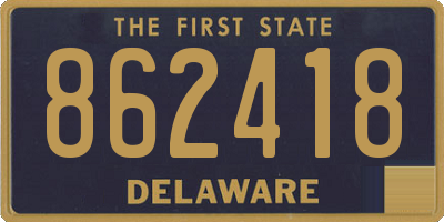 DE license plate 862418