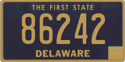 DE license plate 86242
