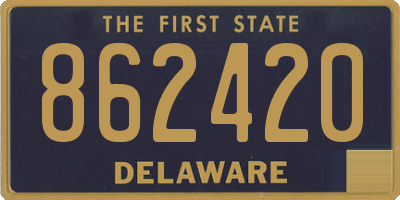 DE license plate 862420
