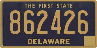 DE license plate 862426