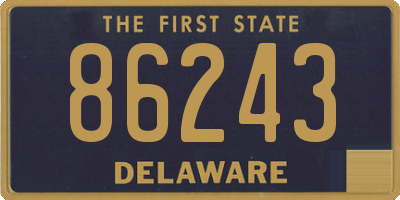 DE license plate 86243