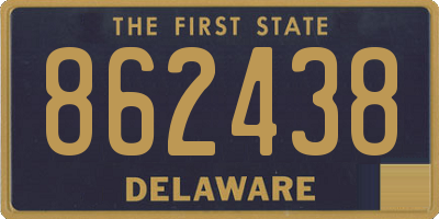 DE license plate 862438