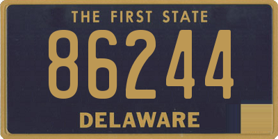DE license plate 86244