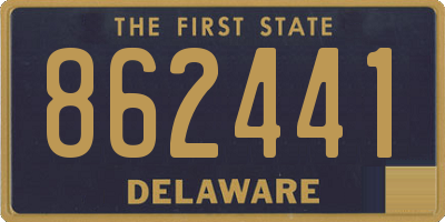 DE license plate 862441