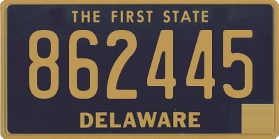 DE license plate 862445