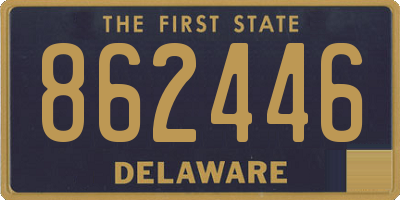 DE license plate 862446