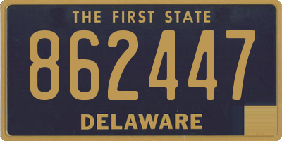DE license plate 862447