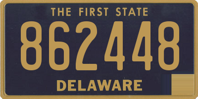 DE license plate 862448