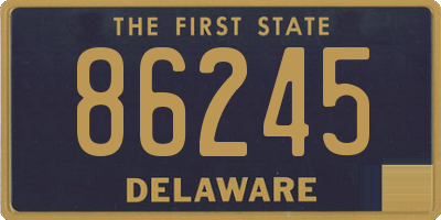 DE license plate 86245