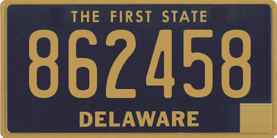 DE license plate 862458