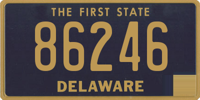 DE license plate 86246