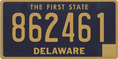 DE license plate 862461