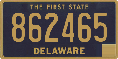 DE license plate 862465