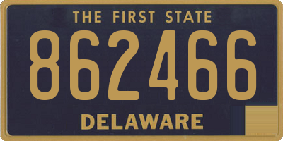 DE license plate 862466