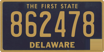DE license plate 862478