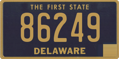 DE license plate 86249