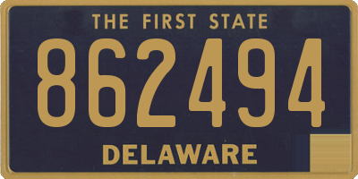 DE license plate 862494