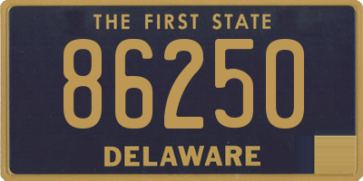 DE license plate 86250