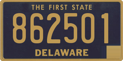 DE license plate 862501