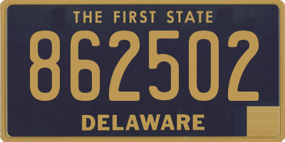 DE license plate 862502