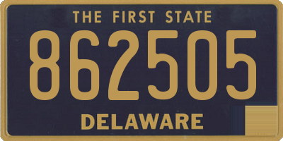 DE license plate 862505