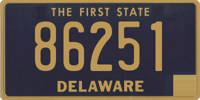 DE license plate 86251