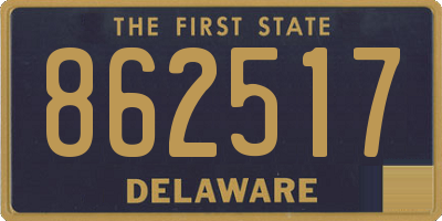 DE license plate 862517