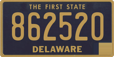 DE license plate 862520