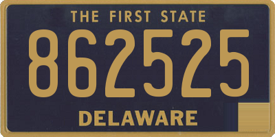 DE license plate 862525