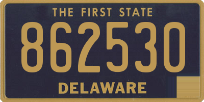 DE license plate 862530