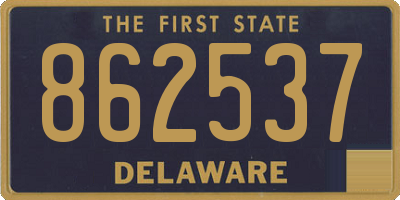 DE license plate 862537