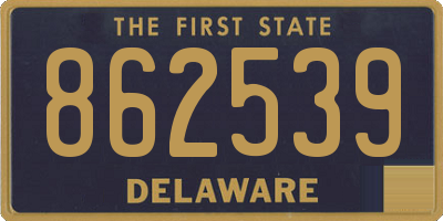 DE license plate 862539