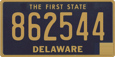 DE license plate 862544